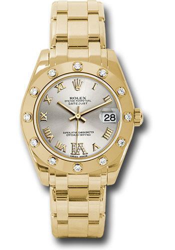 Rolex Datejust Pearlmaster 34mm Watch 81318 sdr6