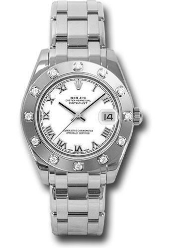 Rolex Datejust Pearlmaster 34mm Watch 81319 wr