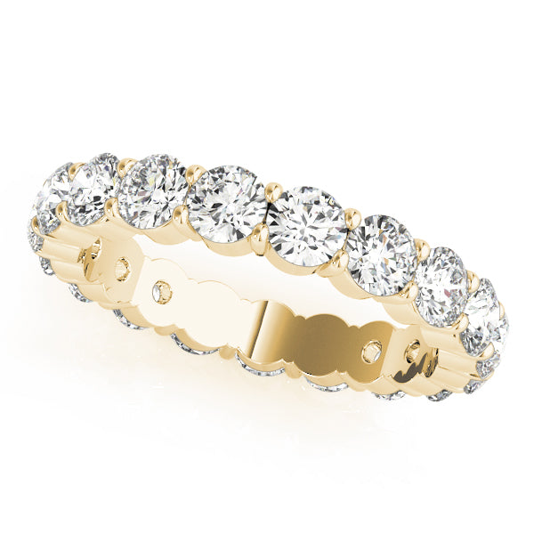 3 3/4 ct tw 14kt Gold Diamond Eternity Band F Color VS Clarity Diamonds Size 4.5