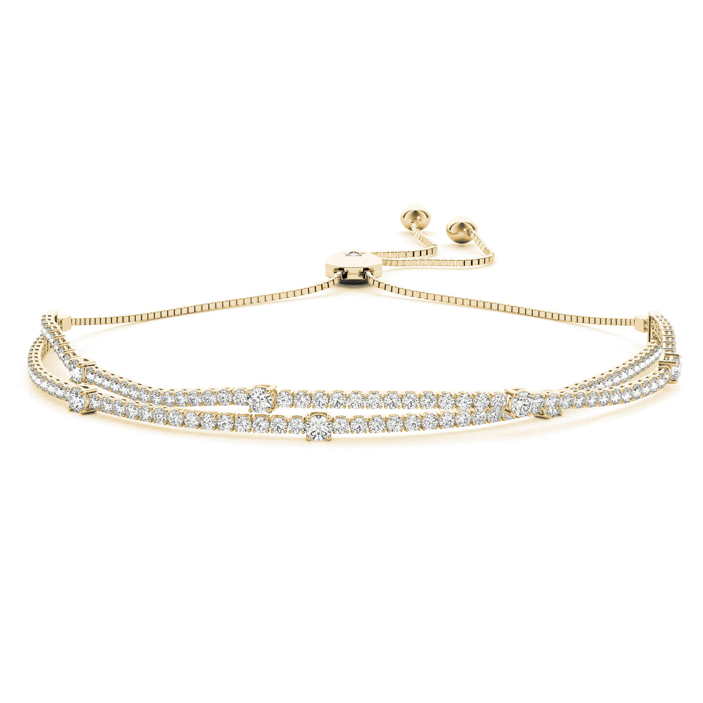 14kt Gold 2 ct tw Bracelet F VS Diamonds