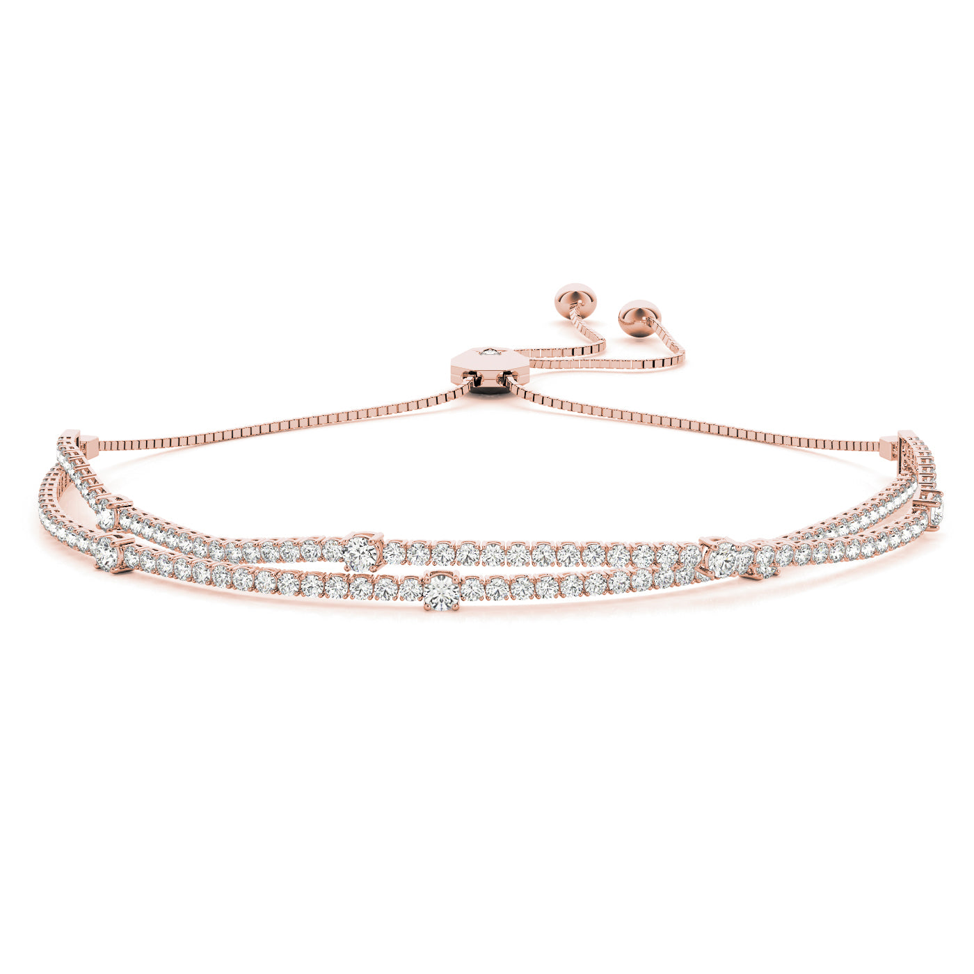 14kt Gold 2 ct tw Bracelet F VS Diamonds