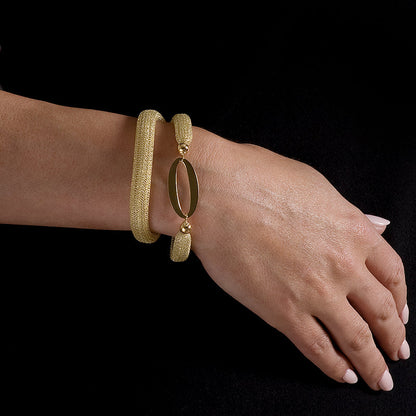 14kt Gold Italian Style Gold Mesh Bracelet